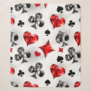 Poker Player Gambler Kartenspielen Anzug Las Vegas Sherpadecke