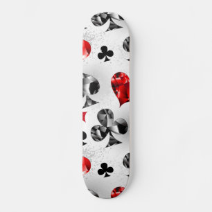 Poker Player Gambler Kartenspielen Anzug Las Vegas Skateboard