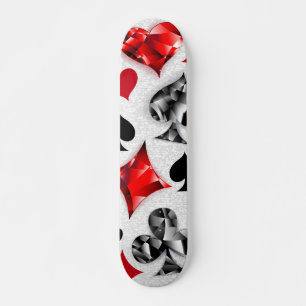 Poker Player Gambler Kartenspielen Anzug Las Vegas Skateboard