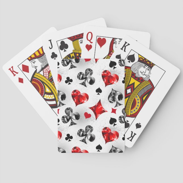 Poker Player Gambler Kartenspielen Anzug Las Vegas Spielkarten (Rückseite)