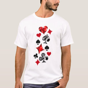 Poker Player Gambler Kartenspielen Anzug Las Vegas T-Shirt