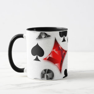 Poker Player Gambler Kartenspielen Anzug Las Vegas Tasse