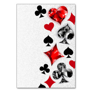 Poker Player Gambler Kartenspielen Anzug Las Vegas Tischnummer