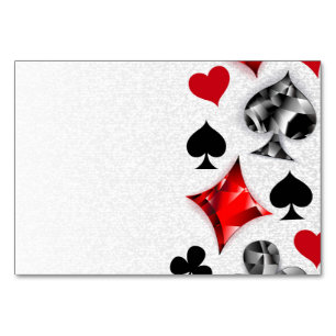 Poker Player Gambler Kartenspielen Anzug Las Vegas Tischnummer