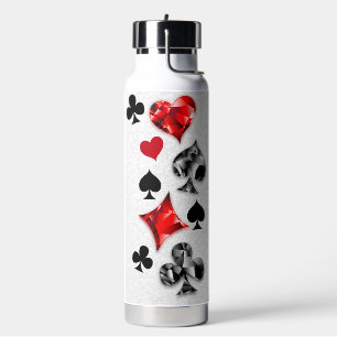 Poker Player Gambler Kartenspielen Anzug Las Vegas Trinkflasche