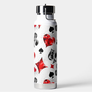 Poker Player Gambler Kartenspielen Anzug Las Vegas Trinkflasche
