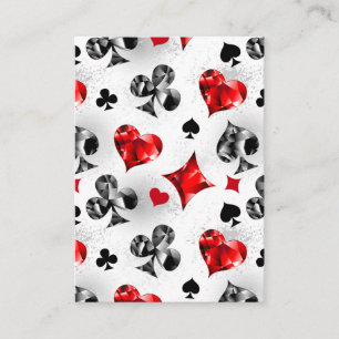 Poker Player Gambler Kartenspielen Anzug Las Vegas Visitenkarte