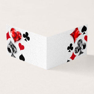Poker Player Gambler Kartenspielen Anzug Las Vegas Visitenkarten