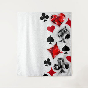 Poker Player Gambler Kartenspielen Anzug Las Vegas Wandteppich