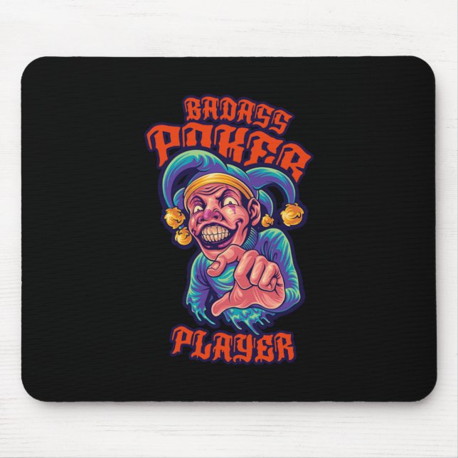 Poker Player Jester Casino Gambling Cards Geschenk Mousepad (Vorne)