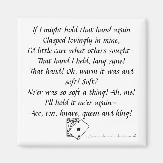 "Poker Player" Magnet (Vorne)