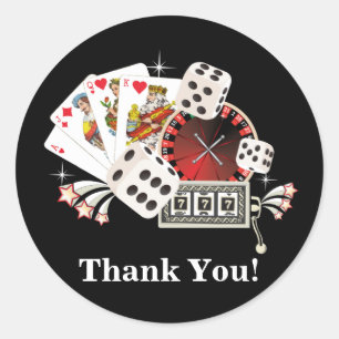 Poker Playing Card, Casino, danke Ihnen Aufkleber