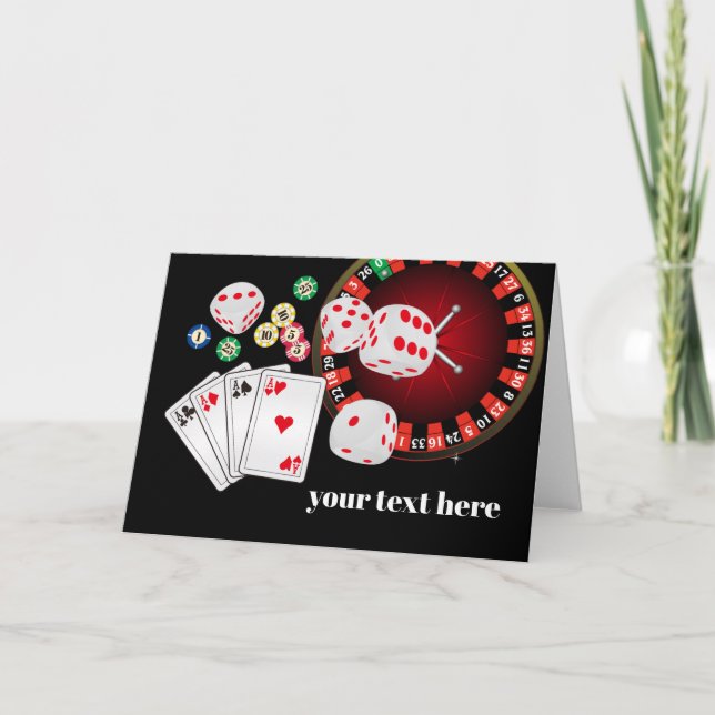 Poker Playing Card, Casino, danke Karte (Vorderseite)