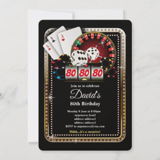 Poker Playing Card, Casino Party einladen Einladung