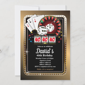 Poker Playing Card, Casino Party einladen Einladung