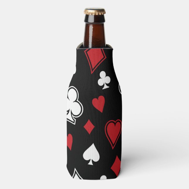 Poker Playing Cards Flaschenkühler (Flaschenvorderseite)