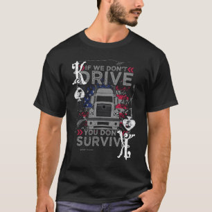 Poker Playing LKW Fahrer Spades King Trucker T-Shirt