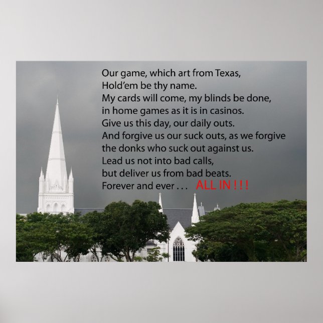 Poker Poster (Vorne)