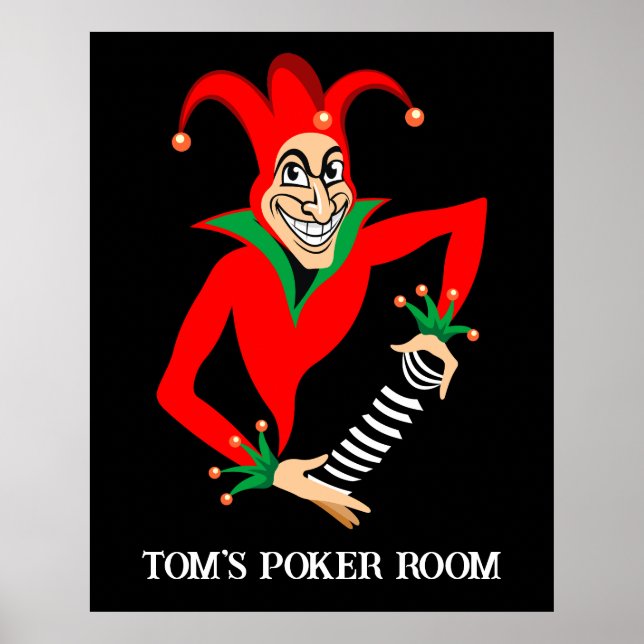 Poker Poster - Anpassbar - Poker Joker (Vorne)