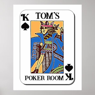 Poker Poster - Customizable - King of Spades