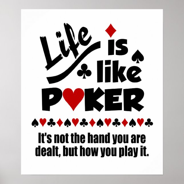 Poker-Poster Poster (Vorne)