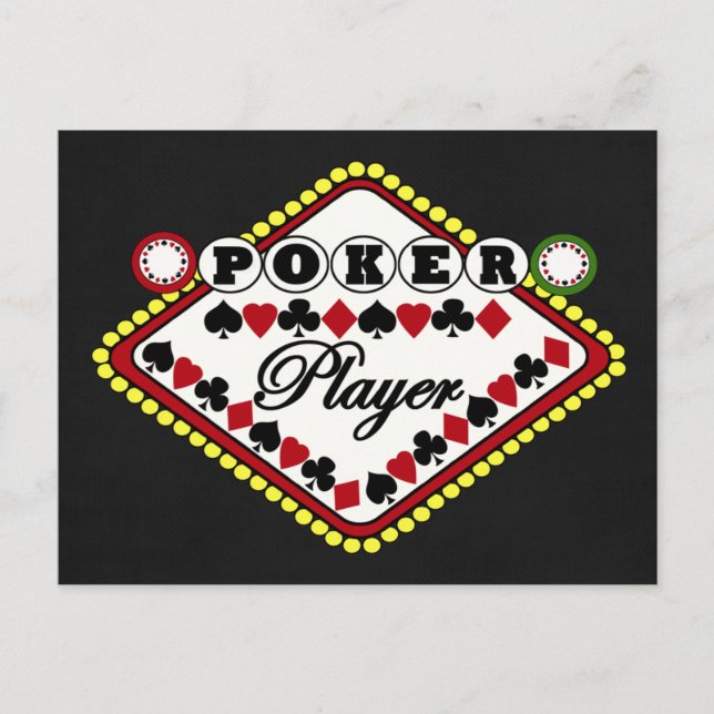 Poker Postkarte (Vorderseite)