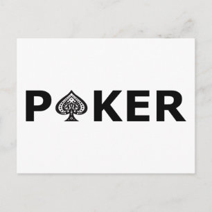 Poker Postkarte