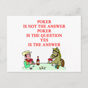 POKER POSTKARTE