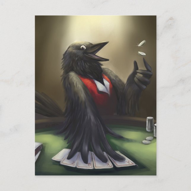 Poker Postkarte (Vorderseite)