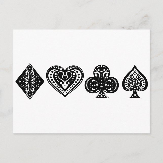 Poker Postkarte (Vorderseite)