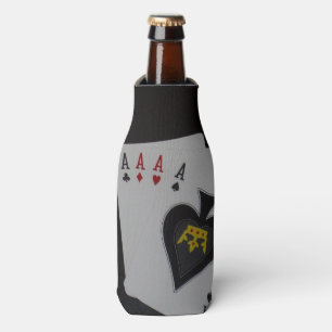 Poker, Quad Aces Stubby Holder. Flaschenkühler