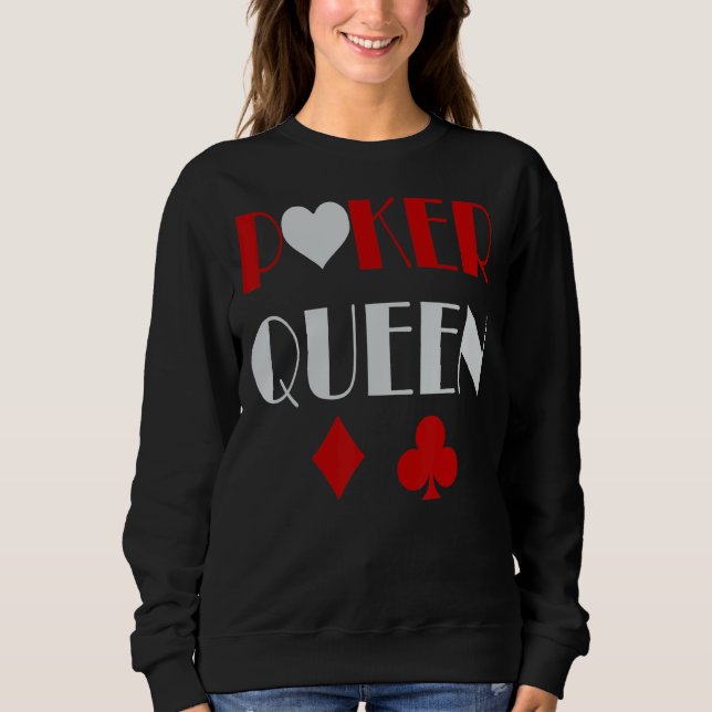 Poker Queen Poker 1 Sweatshirt (Vorderseite)