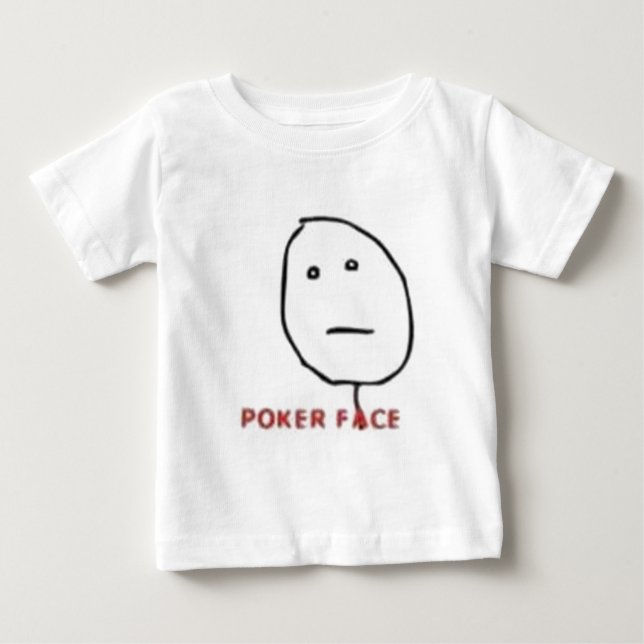 Poker-Rage-Comic Baby T-shirt (Vorderseite)