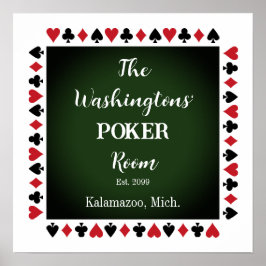 Poker Raum für Ihm Poster drucken