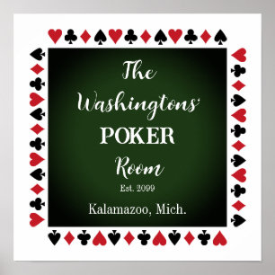 Poker Raum für Ihm Poster drucken