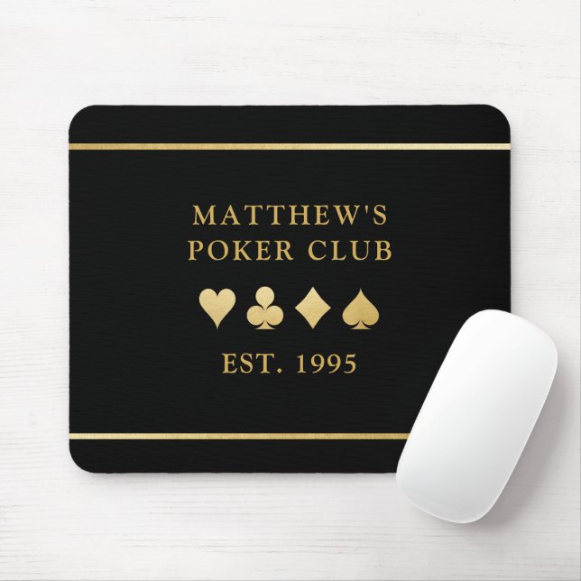 Poker Room Tournament Player Personalisiert Mousepad (Mit Mouse)