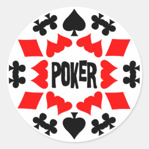 POKER RUNDER AUFKLEBER