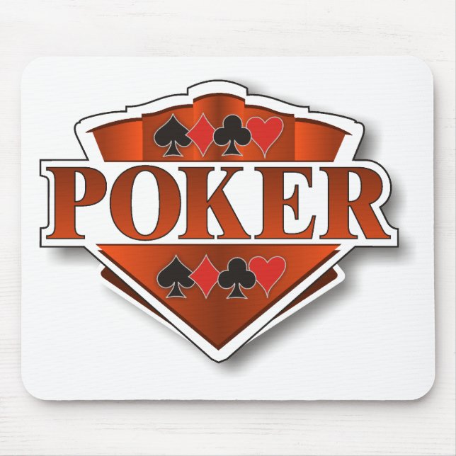 Poker-Schild Mousepad (Vorne)