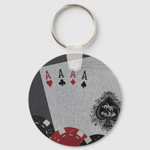 Poker-Schlüsselanhänger Schlüsselanhänger
