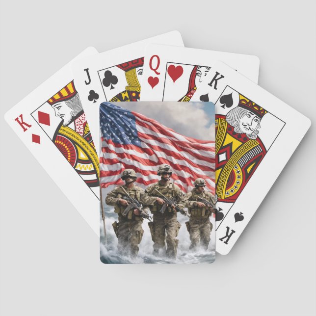 Poker spielen Karten militärische Stärke Spielkarten (Rückseite)