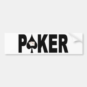 POKER Spieler-Autoaufkleber Autoaufkleber