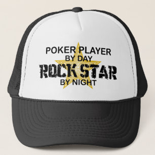 Poker-Spieler-Felsen-Stern bis zum Nacht Truckerkappe