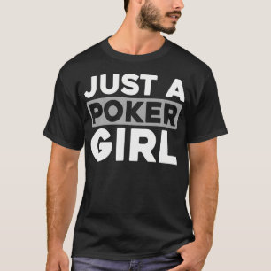 Poker Spieler Glücksspiel Texas Holdem Karten Nur  T-Shirt
