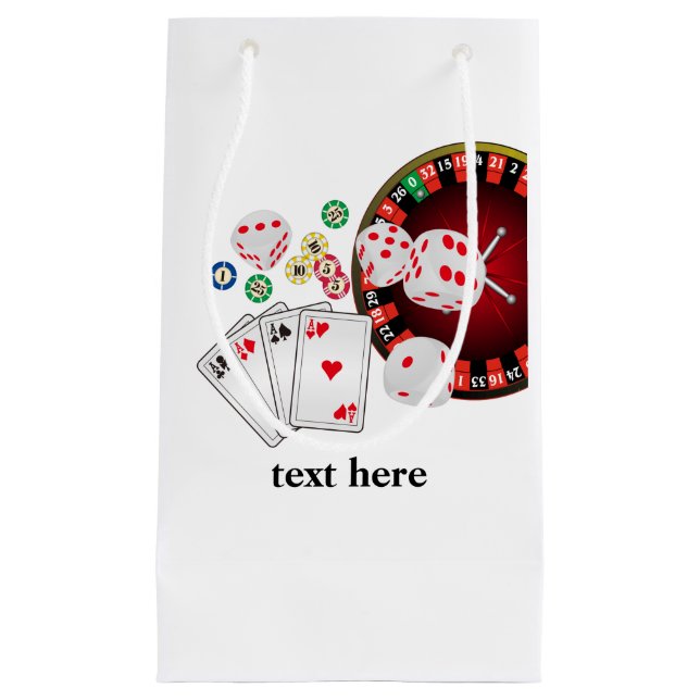 Poker Spielkarte, Casino, Party Geschenktasche Kleine Geschenktüte (Vorderseite)