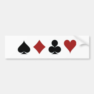 Poker-Symbole Autoaufkleber