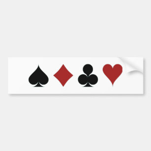 Poker-Symbole Autoaufkleber