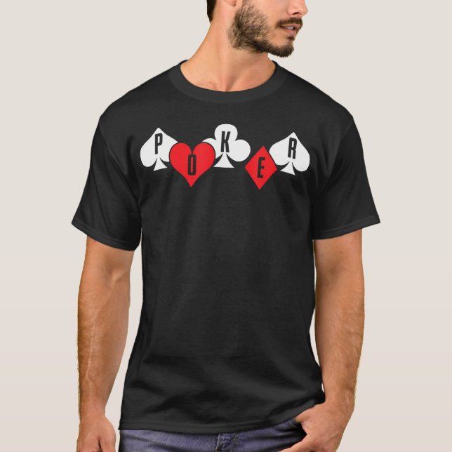 Poker-Symbole T-Shirt (Vorderseite)