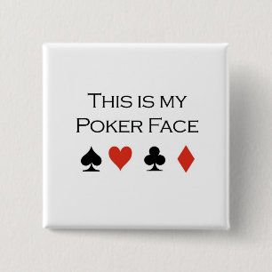 Poker-T - Shirts: "Pokergesicht" "dieses ist mein Button
