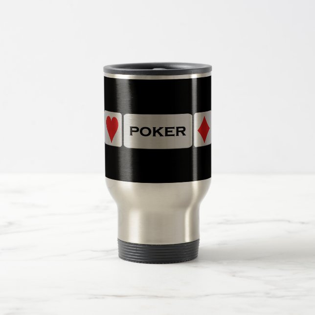 Poker Tasse - wählen Sie Stil & Farbe (Mittel)