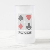 Poker Tasse - wählen Sie Stil & Farbe